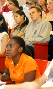 Students Listen Attentively During a Lecture